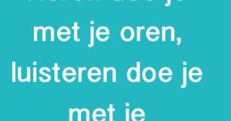 Doe volume harder je kan niet horen The first in the is a deep bass tone that resonates through the air with a