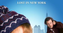 Kevin McCallister smiles with confidence in "Home Alone 2: Lost in New York," featuring iconic characters in NYC.