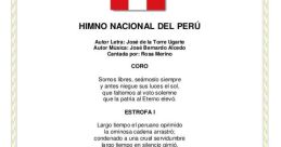 Himno del Peru The words "Himno del Peru" ring out loud and clear, echoing through the halls with their patriotic melody.