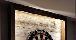 Dart Hit Board Wood 4 The first , "Dart Hit Board Wood 4", is a sharp and distinct noise that resonates throughout the room.