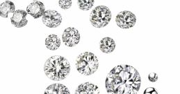 Collection of round and oval diamonds, showcasing brilliant clarity and sparkle, perfect for luxury jewelry designs.