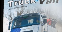 Renault Trucks E-Tech featured in Truck & Van magazine showcasing electric vehicles and construction market trends.