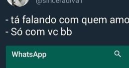 Ta falando com quem The phrase "Ta falando com quem" floats through the air like a whimsical melody, dancing on the edge