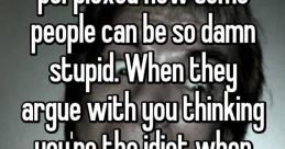 Disrespectful Stupid Idiot!! The of "Disrespectful Stupid Idiot!!" ring out loudly, cutting through the air with a sharp,