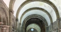 Court en la catedral de Stgo The echoes of footsteps reverberate through the ancient stone walls of the cathedral,