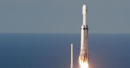 Falcon Heavy rocket launching from Cape Canaveral, showcasing SpaceX's powerful technology and capabilities.