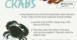 Guide to crabs: characteristics, types, and tips for choosing the best crab for cooking and dining experiences.