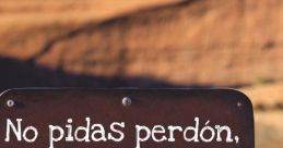 No lo pidas "No lo pidas." The phrase echoes through the empty corridor, the words floating like a haunting melody. The 