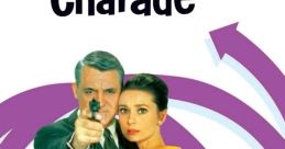 Cary Grant and Audrey Hepburn in "Charade," a thrilling comedy-mystery film showcasing suspense and romance.