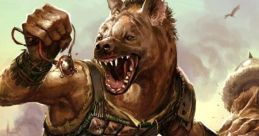 Gnoll attack The first that fills the air is the terrifying battle cry of the Gnolls, a mix of guttural growls and