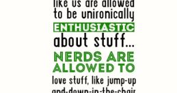 What that one nerd loves The of a computer quickly typing away in a quiet room fills the air with a rhythmic staccato. It’s