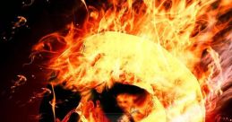 Flaming skull Within the depths of the dark forest, a menacing echoes through the barren trees. The of a flaming skull