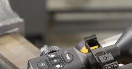 ATNPOD mounted on a rifle; showing controls and firmware update instructions for optimal performance and usage.