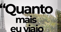 Eu quero viajar The of "Eu quero viajar" fills the air with a sense of wanderlust and adventure. It carries with it the