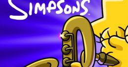 Lisa Simpson from "The Simpsons" playing a saxophone, showcasing her musical talent in Season 9's iconic artwork.