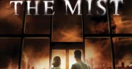 The Mist (2007) poster featuring a couple gazing out at a chaotic, fog-filled landscape, highlighting suspense and horror.