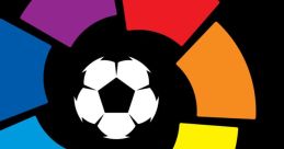 LaLiga logo featuring vibrant colors and a soccer ball, symbolizing Spanish football excellence and excitement.