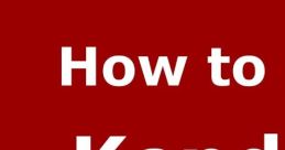 Text on a red background stating "How to Kendra," offering guidance or tips related to Kendra in a bold font.