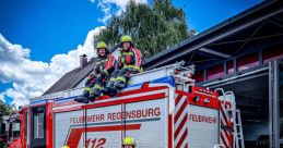 Gesamter Löschzug The distinctive of a fire engine's siren can be instantly recognized by its loud and urgent wail. It