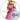 Princess Peach in a vibrant pink dress, showcasing her iconic style and playful expression. Popular character in video games.