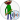 Baldi character with a ruler, wearing a green shirt and blue pants, inspired by educational games for learning.