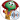 Petunia Rhubarb with vibrant red hair and green skin, wearing a yellow coat, showcases a cheerful cartoon character style.