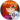 Portrait of Elizabeth Afton with vibrant orange hair, green eyes, and red accessories, showcasing her playful character.