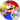 SMG4 character Mario in vibrant red hat and blue overalls, set against a colorful fantasy background.