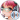 Anime girl with pink hair and glasses, wearing headphones and holding a microphone, embodying a cute, playful vibe.