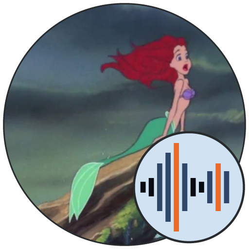 The Little Mermaid Ariel holding conch shell art transparent