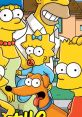 Homer, Marge, Bart, and Maggie Simpson with their dog, reflecting the iconic family dynamics of "The Simpsons.