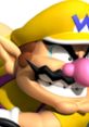 Wario from Mario Kart Wii, featuring his iconic yellow hat and mischievous expression, ready for a racing challenge.