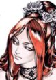 Elegant Succubus character from Castlevania: Symphony of the Night, featuring striking red hair and ornate accessories.