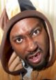 ODB making a fierce expression, showcasing his unique style and dynamic personality, reflecting his iconic hip-hop presence.