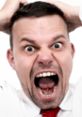 Angry man screaming with hands in hair, expressing intense frustration and emotional turmoil. Ideal for depicting chaos.