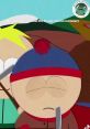 Cartman, in a humorous pose, looking determined, with friends nearby, from the animated series South Park.