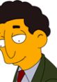 Mr. Bergstrom from The Simpsons, Season 2, showcasing his distinctive hairstyle and charming demeanor.