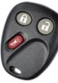 Car alarm remote key fob with lock and unlock buttons for enhanced vehicle security and convenience.