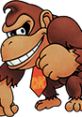 Donkey Kong, the iconic character from Super Smash Bros. 64, showcasing his playful and mischievous personality.