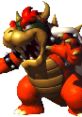 Bowser from Super Mario 64 showcasing his fierce expression and iconic red and green color scheme.