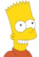 Bart Simpson smiling with a quirky expression, featured prominently in The Simpsons Seasons 1 and 2. Iconic animated character.