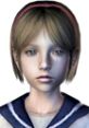 Young Sherry Birkin from Resident Evil 2, featuring her iconic sailor outfit and striking blue eyes.