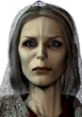 Dahlia Gillespie from Silent Hill, characterized by her haunting features and intense gaze, embodies the game's eerie atmosphere.