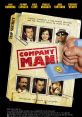 Company Man movie poster featuring a top-secret mission, caricatures of spies, and comedic espionage themes.