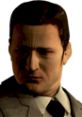 Dr. Michael Kaufmann from Silent Hill, featuring a serious expression in a formal outfit, symbolizing the game's tension.