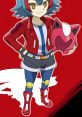 Ilya Mao from Beyblade Burst, showcasing her cool outfit and signature pink helmet, embodying the spirit of the game.