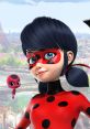 Ladybug smiles confidently in her red and black costume, ready for action in "Miraculous: Tales of Ladybug & Cat Noir.