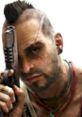 Vaas Montenegro from Far Cry 3, holding a gun with a menacing expression, embodies the game's thrilling chaos.