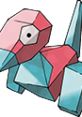 Colorful Porygon character from Pokémon Snap, showcasing its unique geometric design and digital appearance.