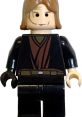 Lego Anakin Skywalker figure from the LEGO Star Wars series, featuring detailed design and iconic character elements.